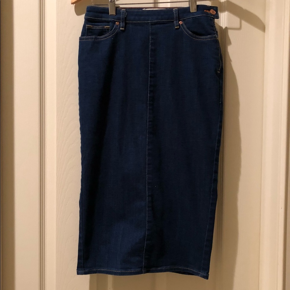 Denim pencil skirt size 26.